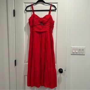 Vici red midi/maxi dress